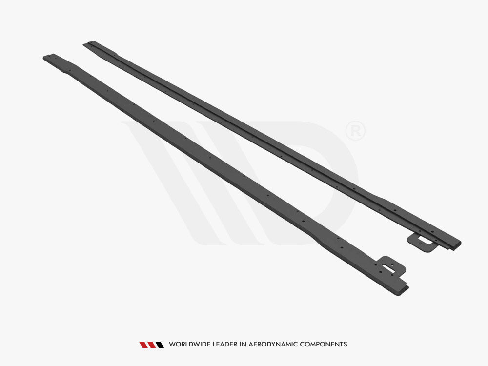 Maxton Design Street PRO Side Skirts Diffusers V.1 Ford Mustang GT Mk6 Facelift - FOMU6FGTCNC-SD1B - Image 4