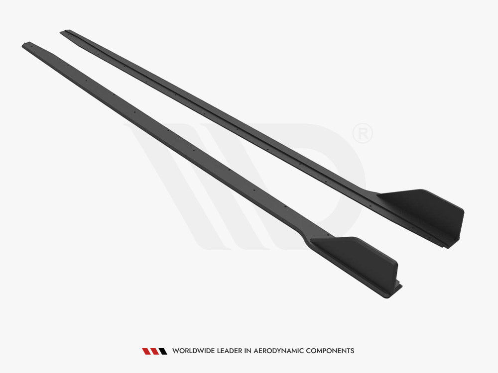 Maxton Design Street PRO Side Skirts Diffusers V.2 Ford Mustang GT Mk6 Facelift - FOMU6FGTCNC-SD2B - Image 4