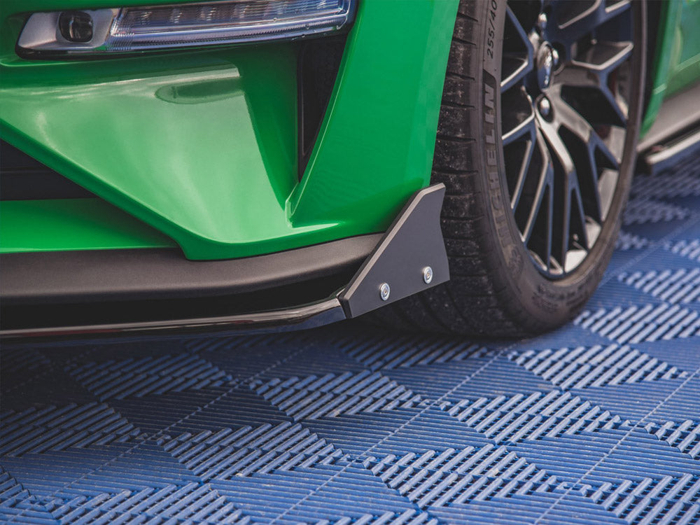 Maxton Design Front Splitter V.1 + Flaps Ford Mustang GT Mk6 Facelift - FO-MU-6F-GT-FD1G+FSF - Image 4