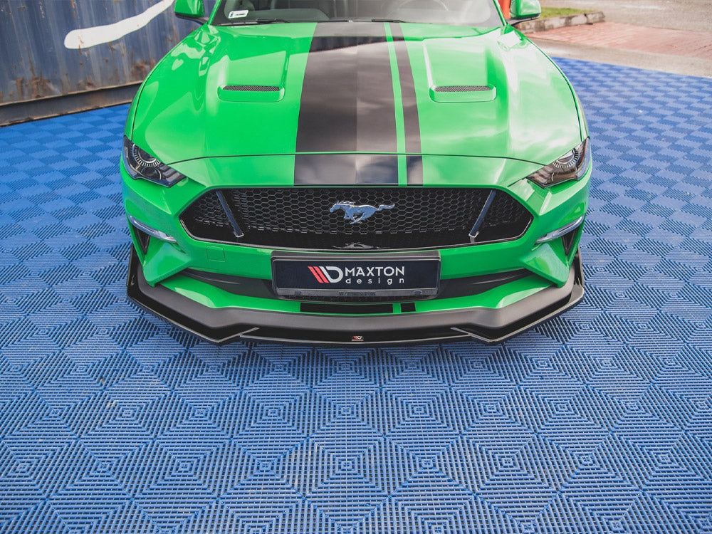 Maxton Design Front Splitter V.1 + Flaps Ford Mustang GT Mk6 Facelift - FO-MU-6F-GT-FD1G+FSF - Image 3