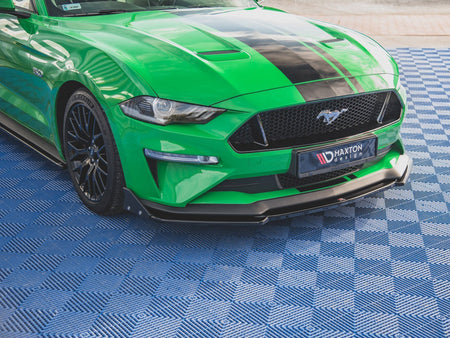 Maxton Design Front Splitter V.2 + Flaps Ford Mustang GT Mk6 Facelift - FO-MU-6F-GT-FD2G+FSF - Image 4