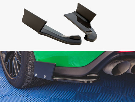 Maxton Design Rear Side Splitters V.1 + Flaps Ford Mustang GT Mk6 Facelift - FO-MU-6F-GT-RSD1G+RSF - Image 1