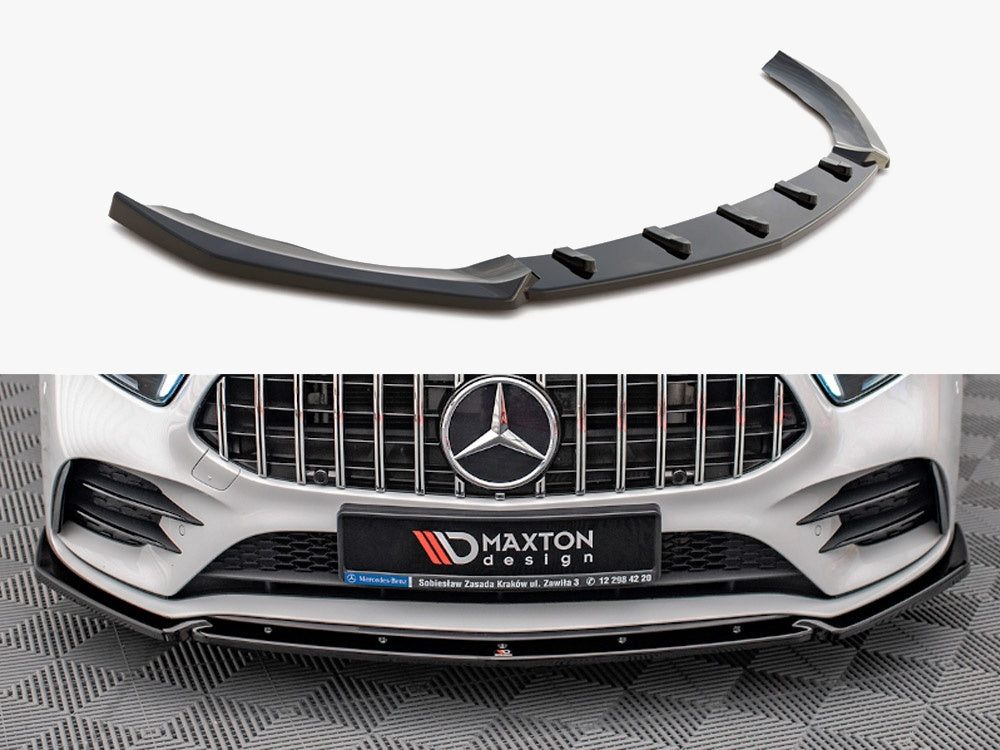 Maxton Design Front Splitter V.4 Mercedes A35 AMG / AMG-Line W177 - ME-A-177-AMGLINE-FD1G - Image 1