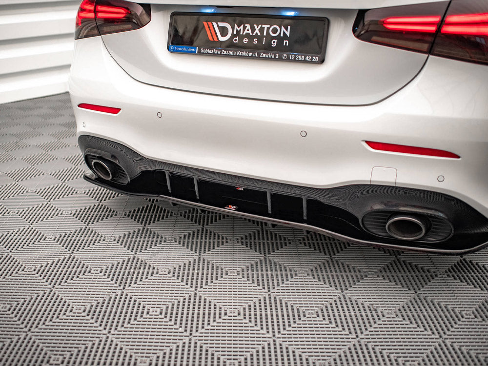 Maxton Design Rear Splitter (Vertical Bars) V.1 Mercedes A 35 AMG Sedan V177 - ME-A-177-35-S-RD1G+RD2G - Image 3