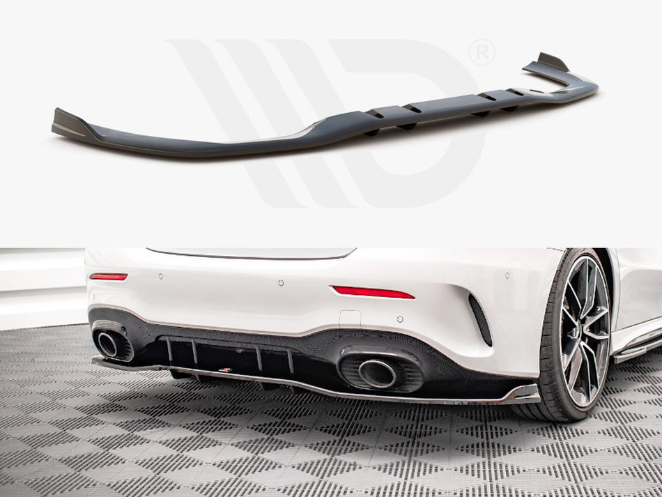 MAXTON DESIGN Rear Splitter (Vertical Bars) V.2 Mercedes A 35 AMG Sedan V177