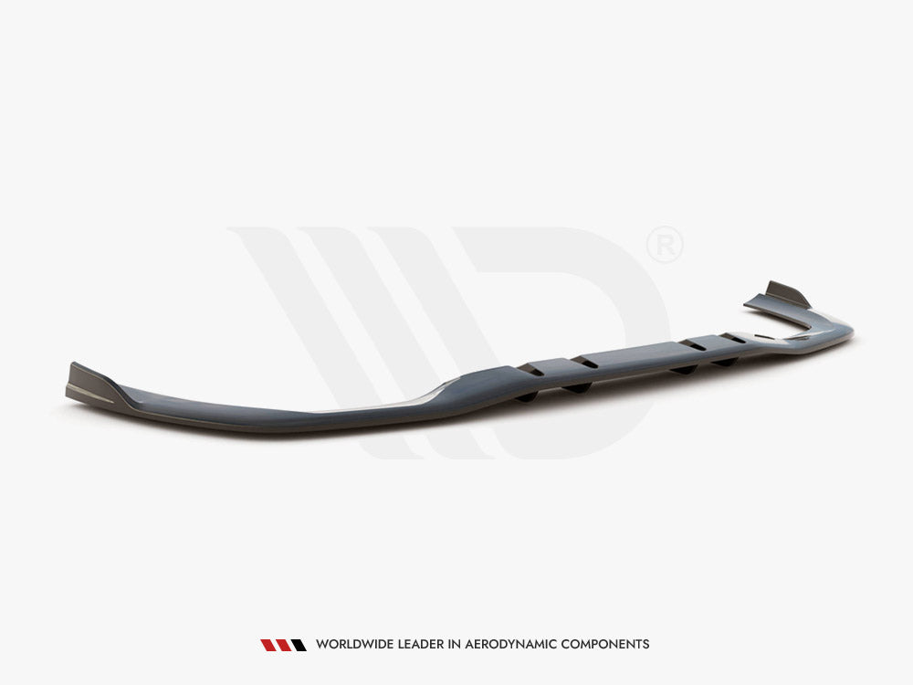 Maxton Design Rear Splitter (Vertical Bars) V.2 Mercedes A 35 AMG Sedan V177 - Textured - ME-A-177-35-S-RD3T+RD4T - Image 4