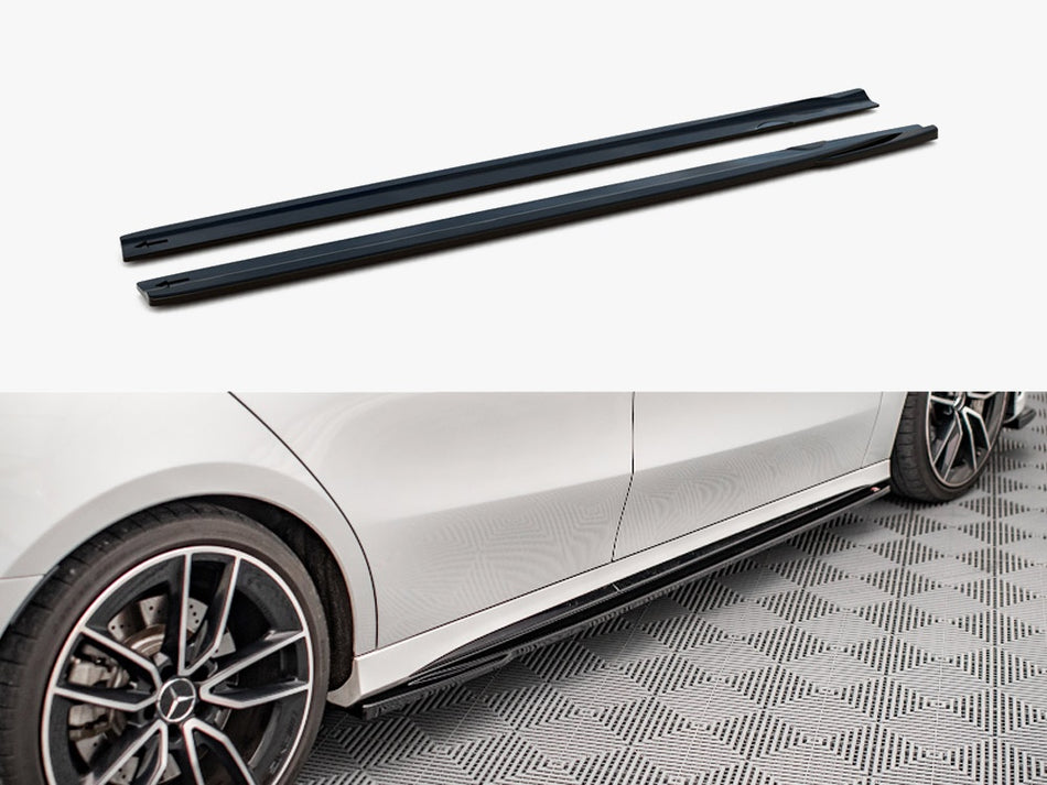 Side Skirts Diffusers V.2 Mercedes A35 AMG / AMG-Line W177