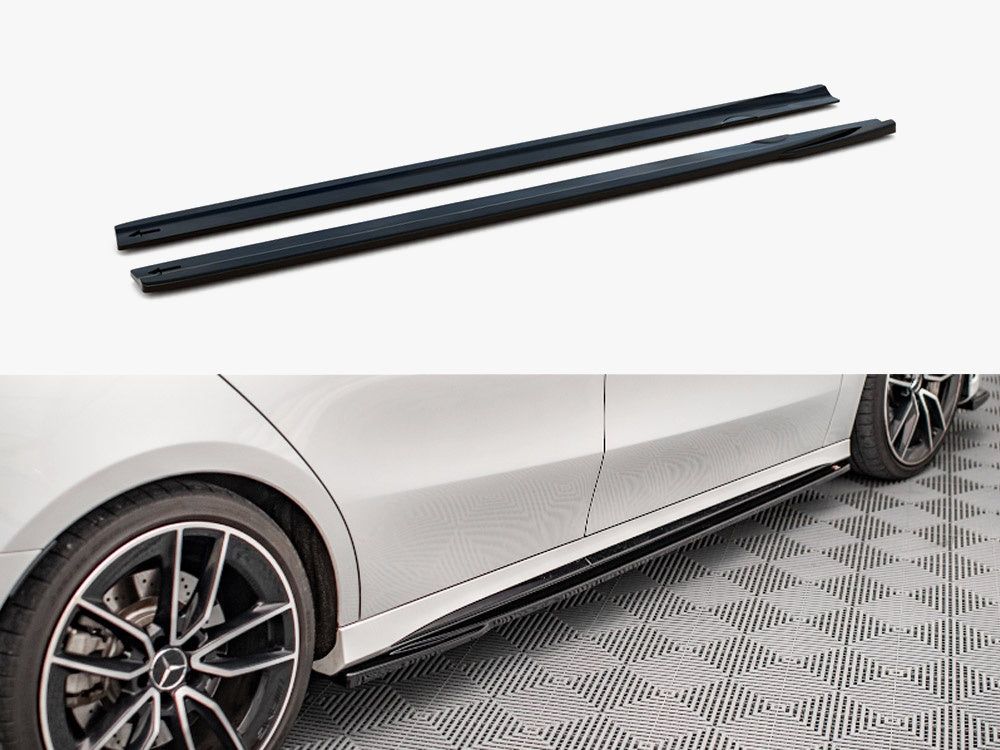 Maxton Design Side Skirts Diffusers V.2 Mercedes A35 AMG / AMG-Line W177 - ME-A-177-AMGLINE-SD1G - Image 1