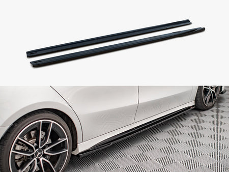 Maxton Design Side Skirts Diffusers V.2 Mercedes A35 AMG / AMG-Line W177 - ME-A-177-AMGLINE-SD1G - Image 1