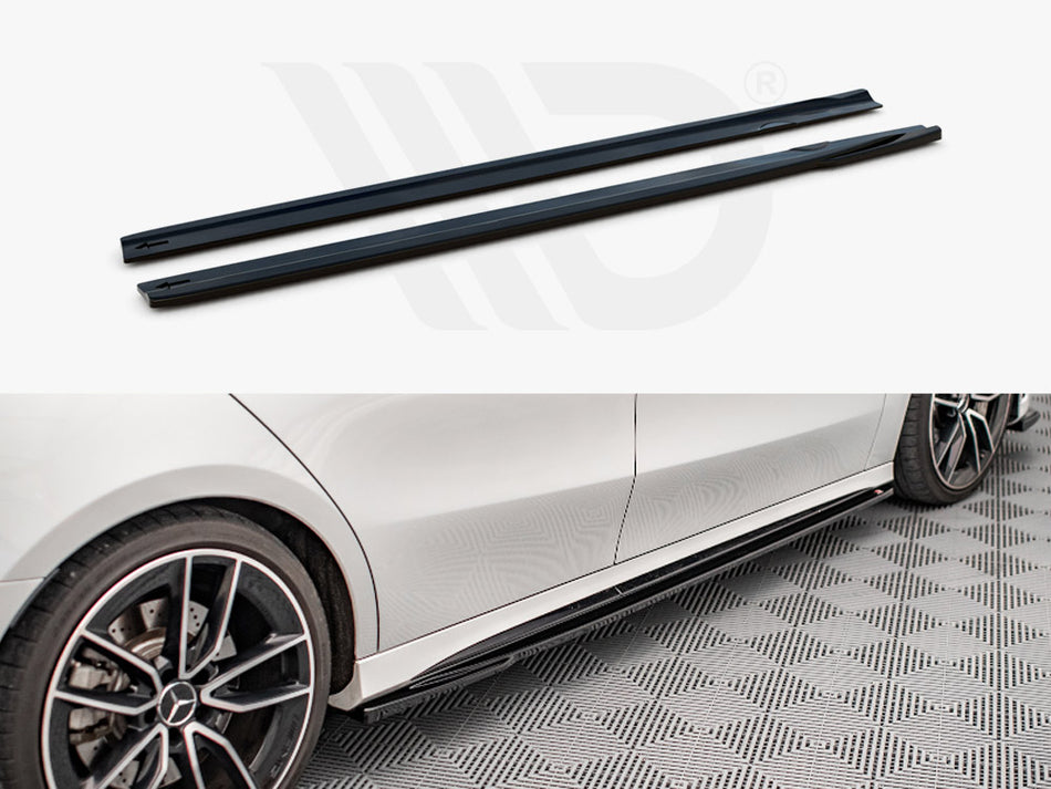 MAXTON DESIGN Side Skirts Diffusers V.2 Mercedes A35 AMG / AMG-Line W177
