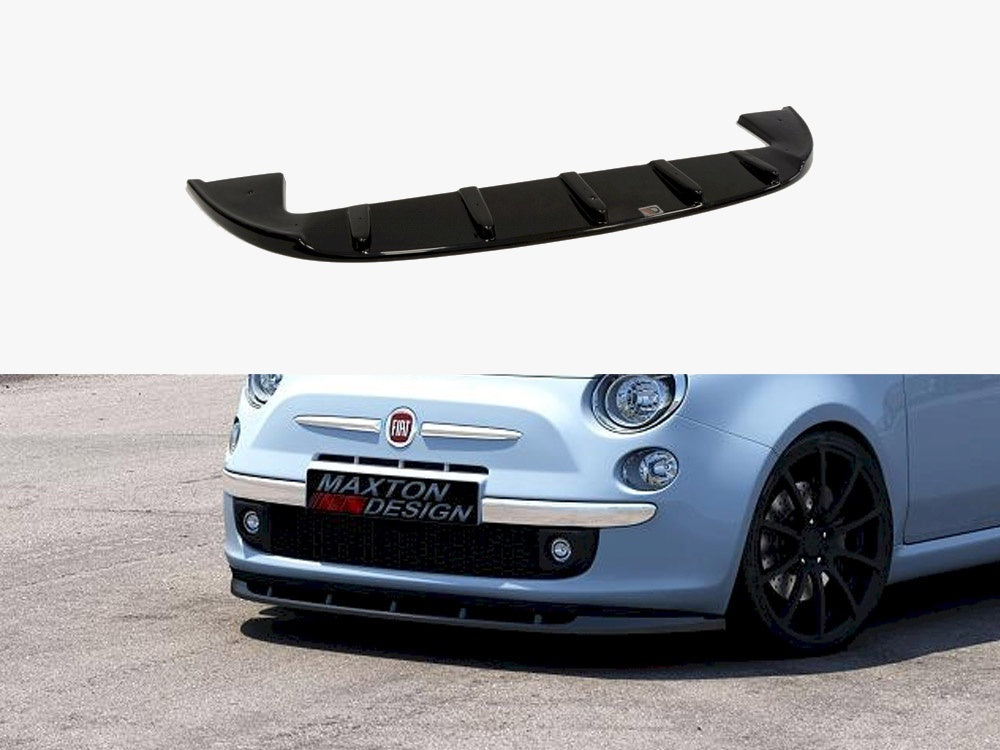 Maxton Design Front Splitter V.1 Fiat 500 Pre-facelift (2007-2014) - FI-500-FD1G - Image 1
