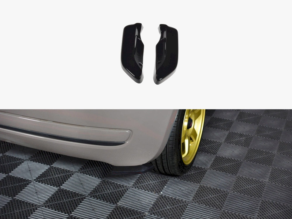 Maxton Design Rear Side Splitters Fiat 500 Pre-facelift (2007-2014) - Carbon Look - FI-500-RSD1C - Image 1