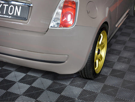 Maxton Design Rear Side Splitters Fiat 500 Pre-facelift (2007-2014) - Carbon Look - FI-500-RSD1C - Image 3