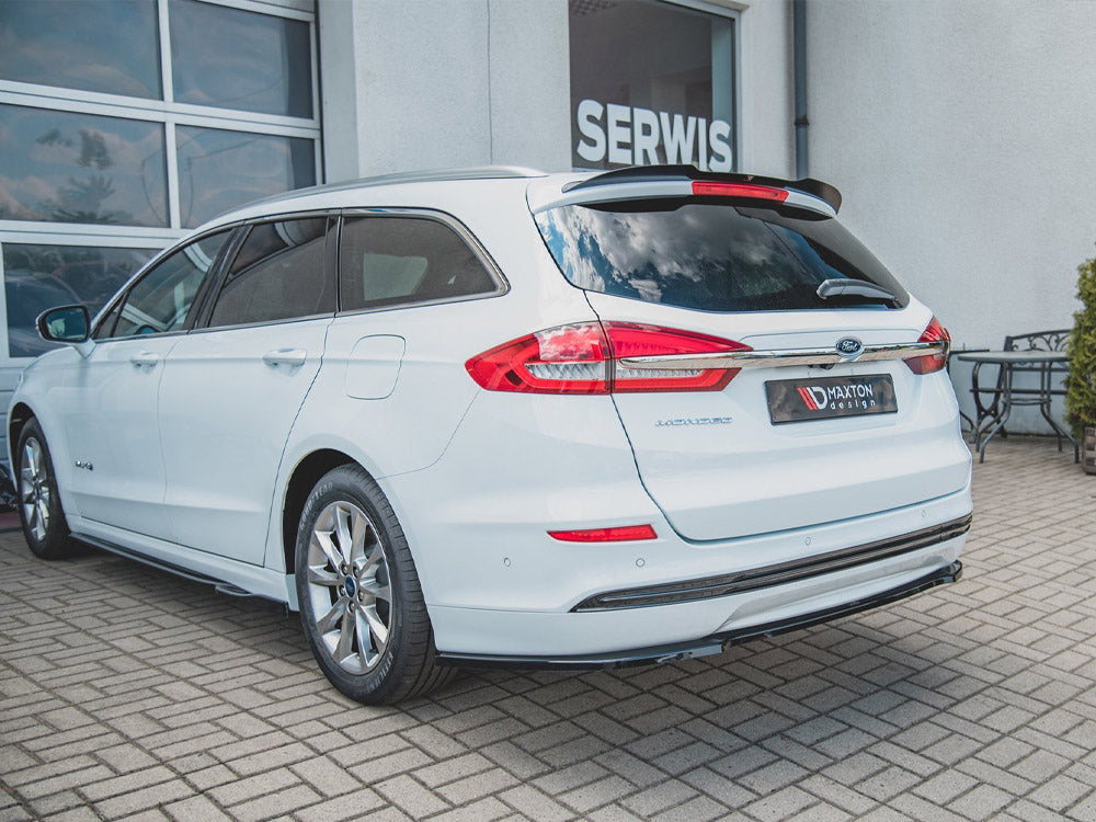 Maxton Design Central Rear Splitter Ford Mondeo Estate Platinum Mk5 Facelift - Textured - FO-MO-5F-TI-ES-RD1T - Image 2