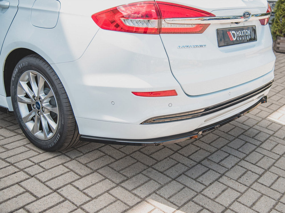 Maxton Design Central Rear Splitter Ford Mondeo Estate Platinum Mk5 Facelift - Textured - FO-MO-5F-TI-ES-RD1T - Image 4
