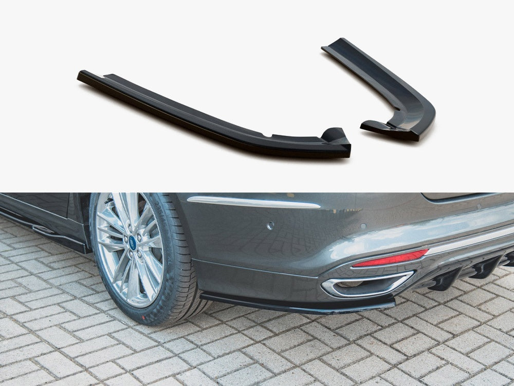 Rear Side Splitters Ford Mondeo Vignale Mk5 Facelift - Textured