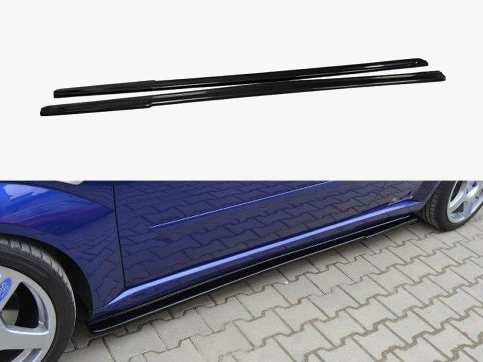 Side Skirts Diffusers Ford Focus MK RS - Textured