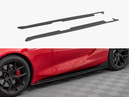 Maxton Design Street PRO Side Skirts Diffusers Toyota Supra MK5 (2019-) - TOSU5CNC-SD1B - Image 1