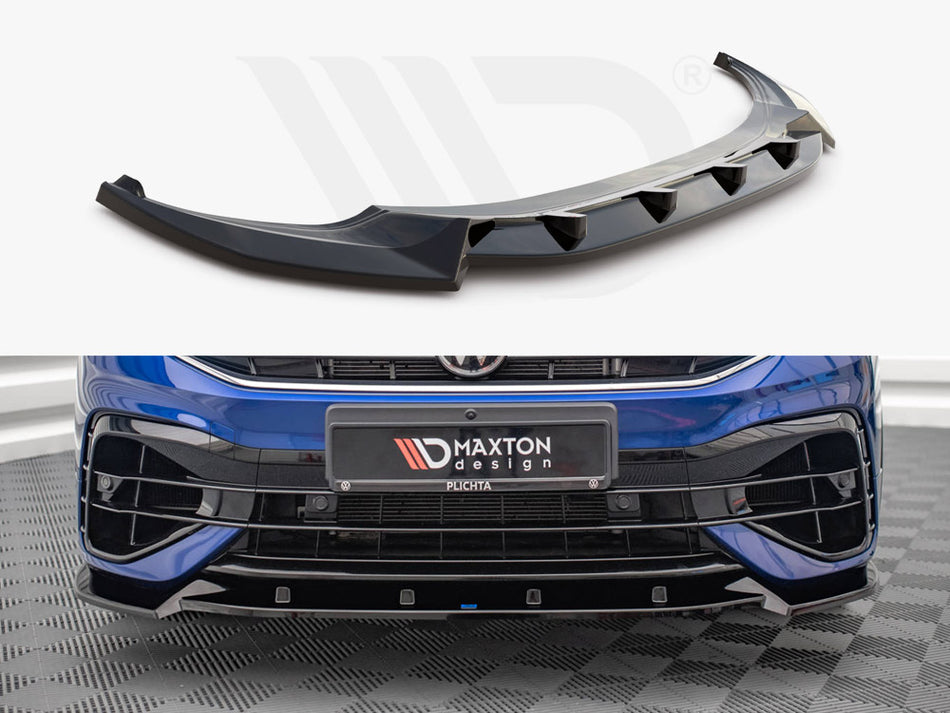 MAXTON DESIGN Front Splitter V.2 VW Tiguan R  / R-line MK2 Facelift (2020-)