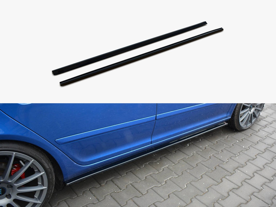 Maxton Design Side Skirts Splitters Skoda Octavia MK2 VRS Facelift  (2008-2013) - SK-OC-2F-RS-SD1G - Image 1