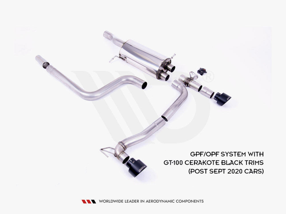 Rear Diffuser + Milltek GPF BACK Exhaust System - Ford Fiesta Mk8 ST &amp; Mk8.5 ST