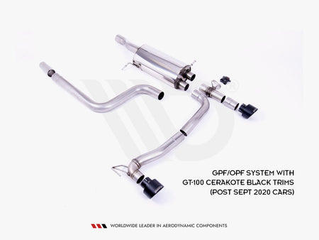 Rear Diffuser + Milltek GPF BACK Exhaust System - Ford Fiesta Mk8 ST &amp; Mk8.5 ST