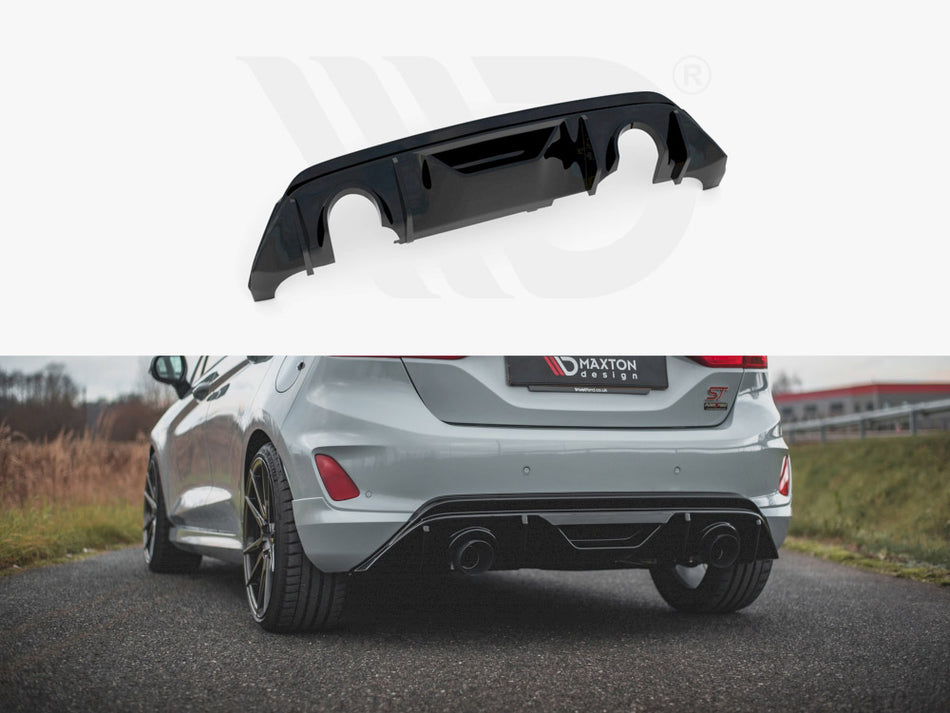 MAXTON DESIGN Rear Diffuser + Milltek RS Upgrade KIT - Ford Fiesta MK8 ST &amp; MK8.5 ST (2018-2022)