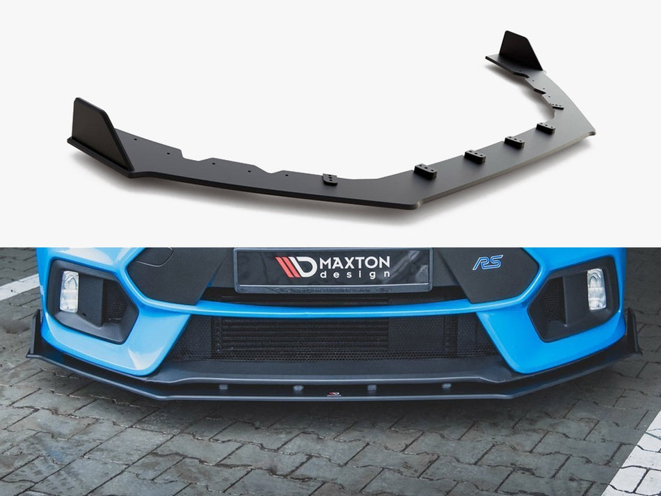 Maxton Design Street PRO Front Splitter V.2 Ford Focus RS Mk3 - FOFO3RSCNC-FD2B - Image 1