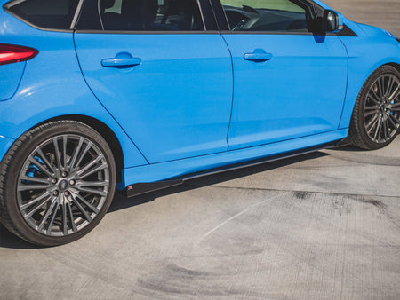 Maxton Design Street PRO Side Skirts Diffusers + Flaps Ford Focus RS Mk3 - FOFO3RSCNC-SD1B+SRF1G - Image 3