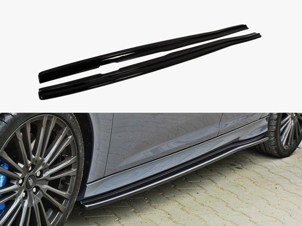 Maxton Design Side Skirts Diffusers Ford Focus MK3 RS, MK 3.5 ST, MK 3 ST - FO-FO-3-RS-SD1G - Image 1