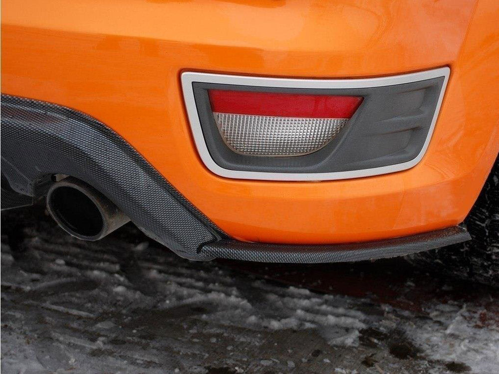 Maxton Design Rear Side Splitters Ford Focus MK2 ST Preface Model Fits With Rear Valance - Carbon Look - FO-FO-2-ST-RSD2C - Image 1