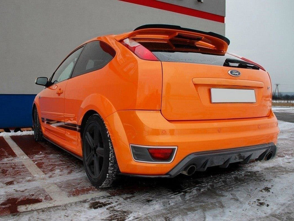 Maxton Design Rear Side Splitters Ford Focus MK2 ST Preface Model Fits With Rear Valance - Carbon Look - FO-FO-2-ST-RSD2C - Image 2