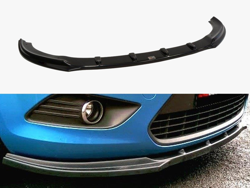 Maxton Design Front Splitter Ford Focus II Facelift - Textured - FO-FO-2F-FD1T - Image 1