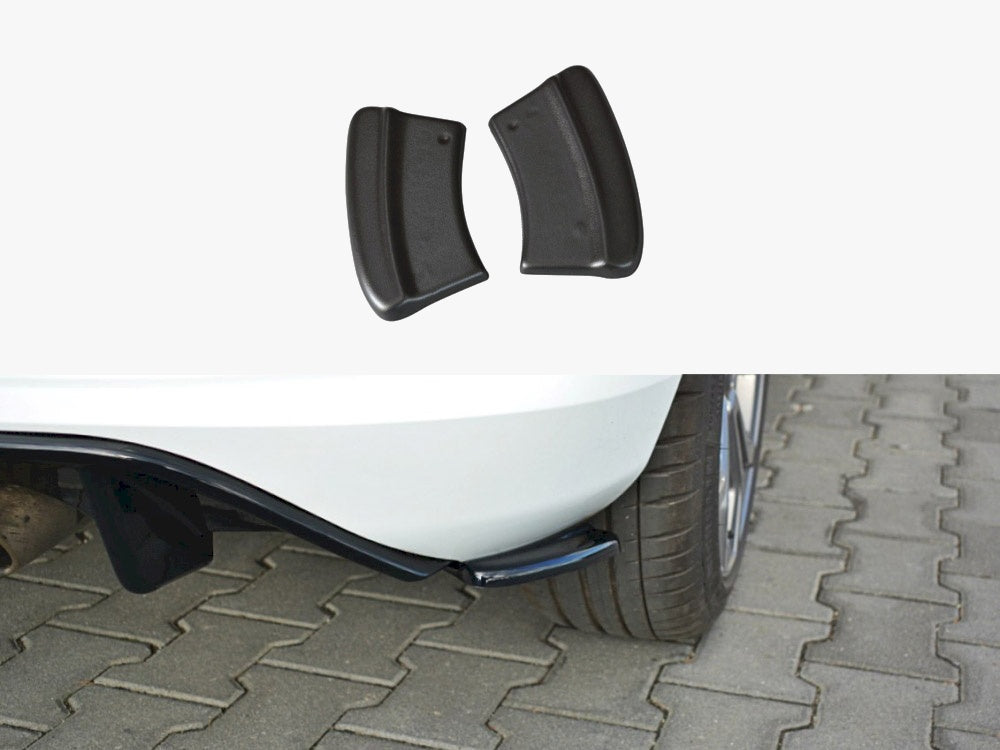 Rear Side Splitters V.1 Ford Fiesta Mk8 ST-Line - Carbon Look