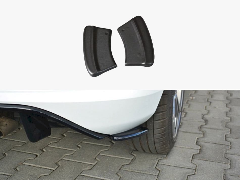 Maxton Design Rear Side Splitters V.1 Ford Fiesta Mk8 ST-Line - Carbon Look - FO-FI-8-STLINE-RSD1C - Image 1