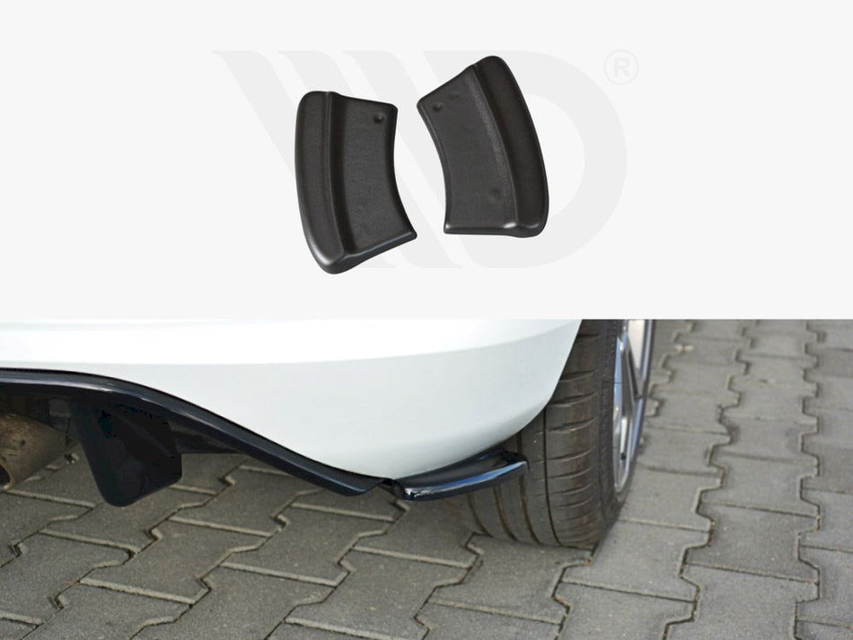 MAXTON DESIGN Rear Side Splitters V.1 Ford Fiesta Mk8 ST-Line - Carbon Look
