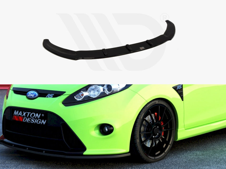 MAXTON DESIGN Front Splitter Ford Fiesta MK7 (For RS Look Bumper) - Textured