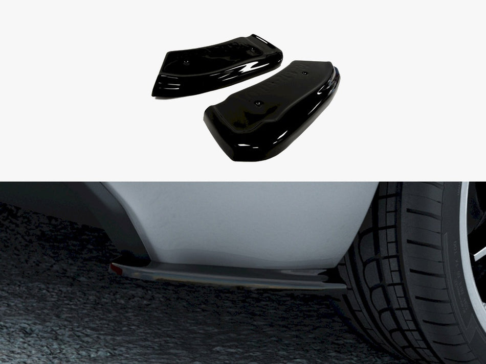 Maxton Design Rear Side Splitters Ford Fiesta Mk7 ST / ST-Line - Carbon Look - FO-FI-7-ST-RSD1C - Image 1