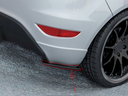 Rear Side Splitters Ford Fiesta Mk7 ST / ST-Line - Carbon Look