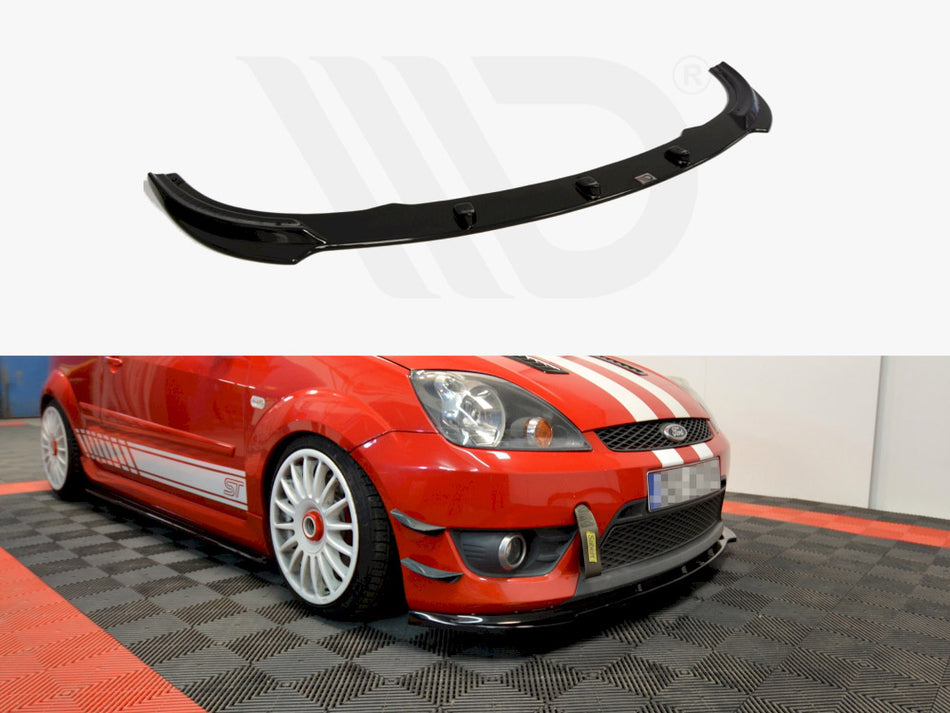 MAXTON DESIGN Front Splitter V.1 Ford Fiesta MK 6 St/zetec S (2004-2007) - Textured