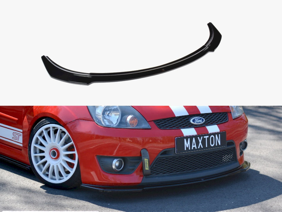 Maxton Design Front Splitter V.2 Ford Fiesta MK 6 ST / Zetec S (2004-2007)