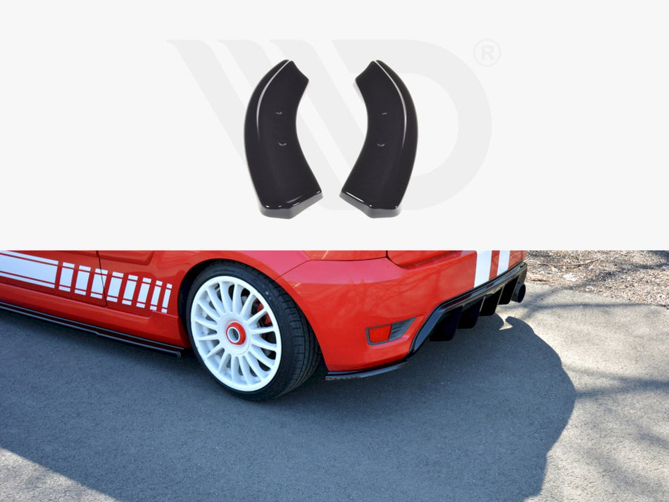 MAXTON DESIGN Rear Side Splitters Ford Fiesta Mk6 ST (2004-2007) - Carbon Look