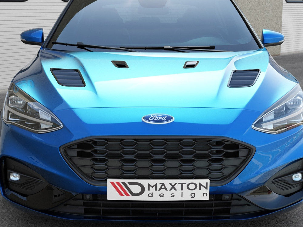 SET OF Bonnet Vents Ford Focus ST-Line / ST Mk4 - Carbon Look