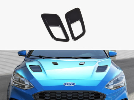Bonnet Vents (Smaller Ones) Ford Focus MK4 St-line (2018-UP) - Carbon Look