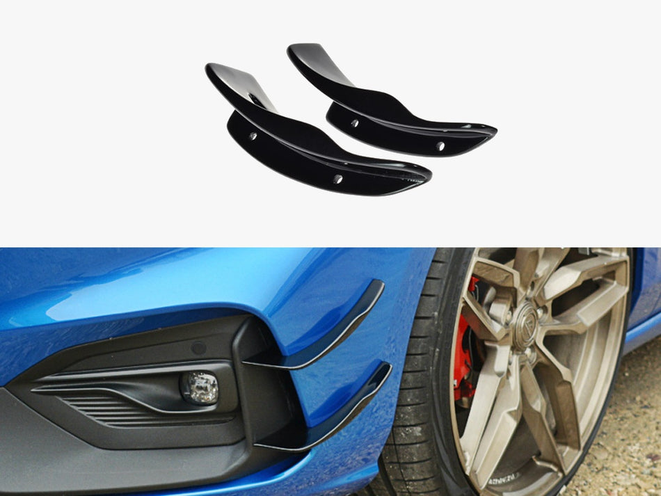 Maxton Design Front Bumper Wings (Canards) Ford Focus ST / ST-Line Mk4 - FO-FO-4-ST-CAN1 - Image 1