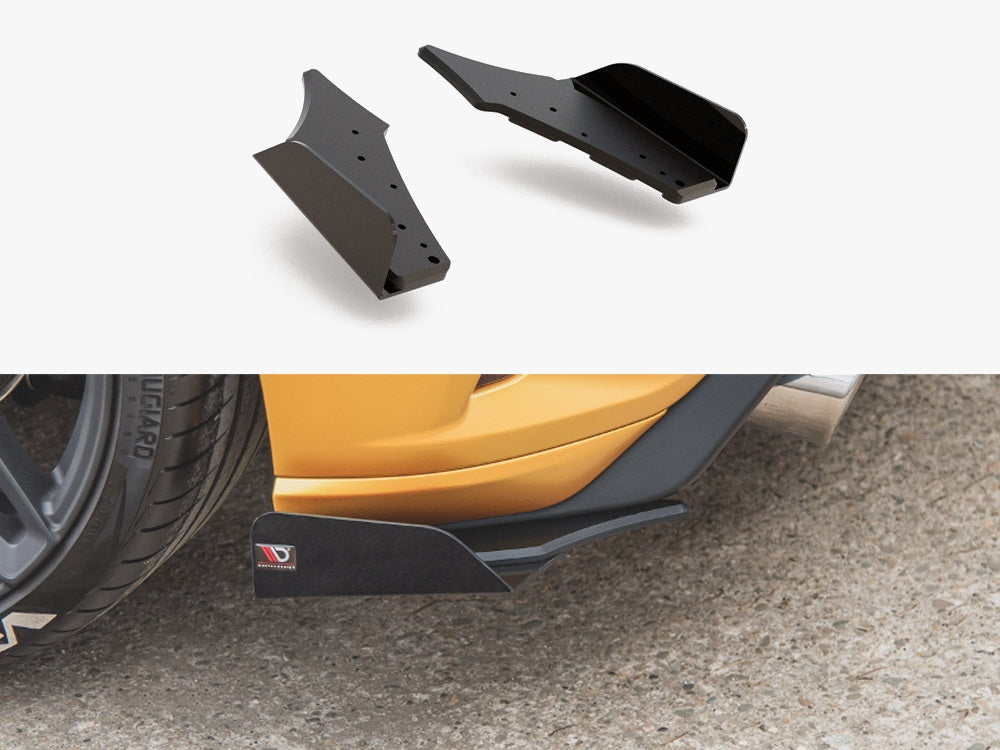 Maxton Design Street PRO Rear Side Splitters + Flaps Ford Focus ST Mk4 - FOFO4STCNC-RSD1B+RSF1G - Image 1