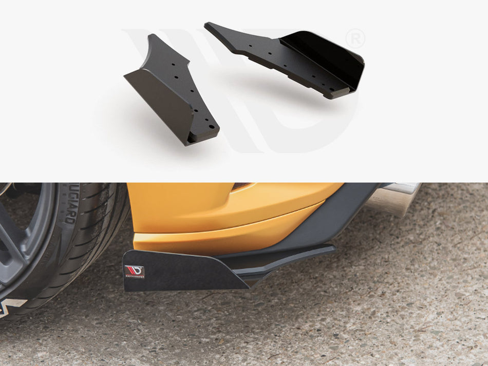 MAXTON DESIGN Street PRO Rear Side Splitters (+flaps) Ford Focus ST Mk4