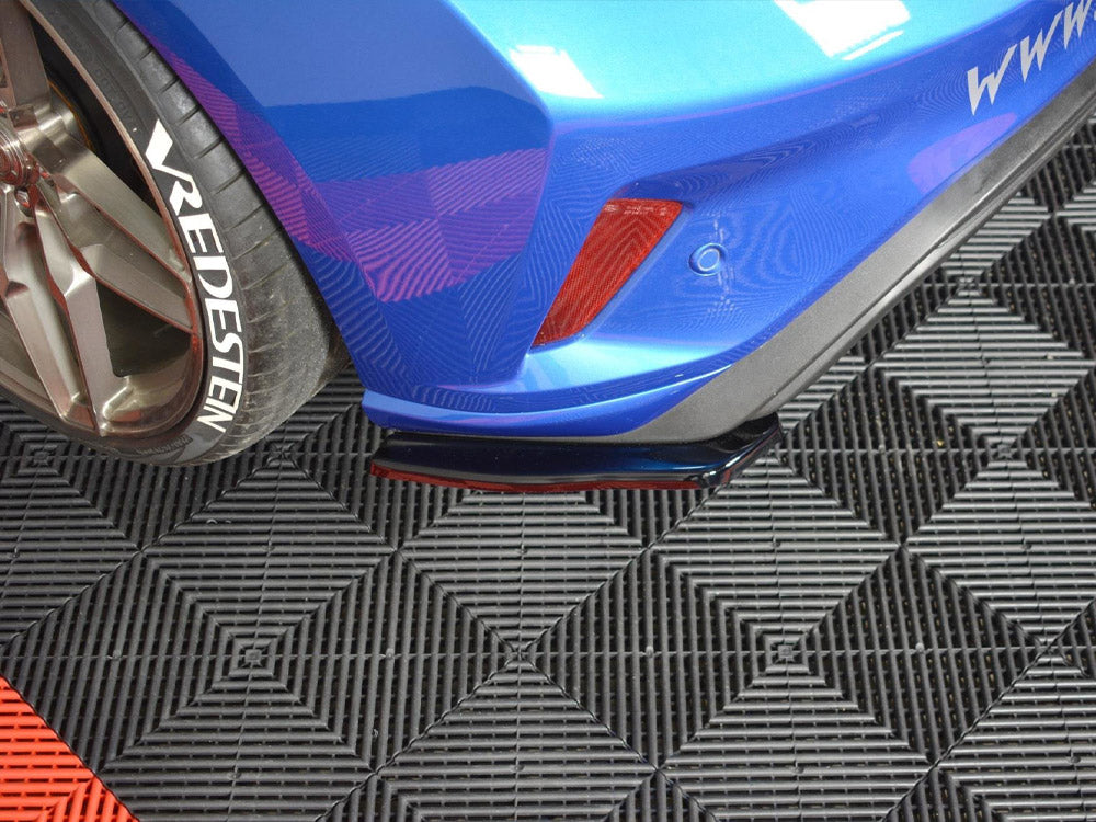 Rear Side Splitters V.1 Ford Focus ST-Line Mk4 - Carbon Look