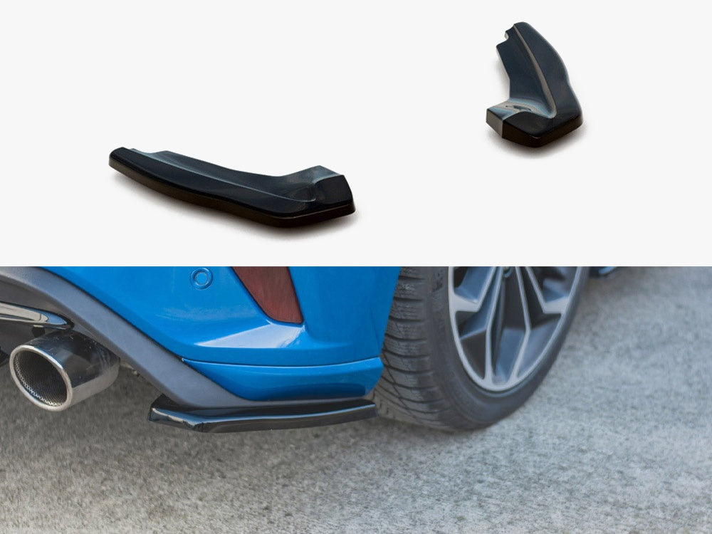 Rear Side Splitters Ford Focus MK4 ST (2019-) - Carbon Look