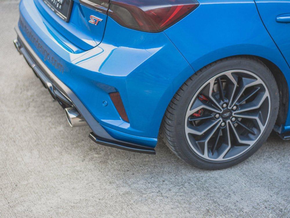 Rear Side Splitters Ford Focus MK4 ST (2019-) - Carbon Look